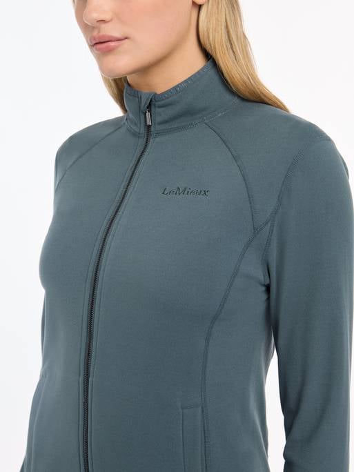 LeMieux AW24 Ladies Faye Fleece Zip Through - Petrol - UK 6