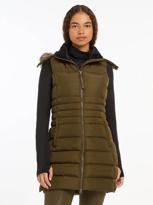 LeMieux AW24 Ladies Harper Longline Puffer Gilet - Alpine - UK 6