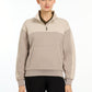 LeMieux AW24 Ladies Kali Quarter Zip Sweat - Ash/Stone - UK 6