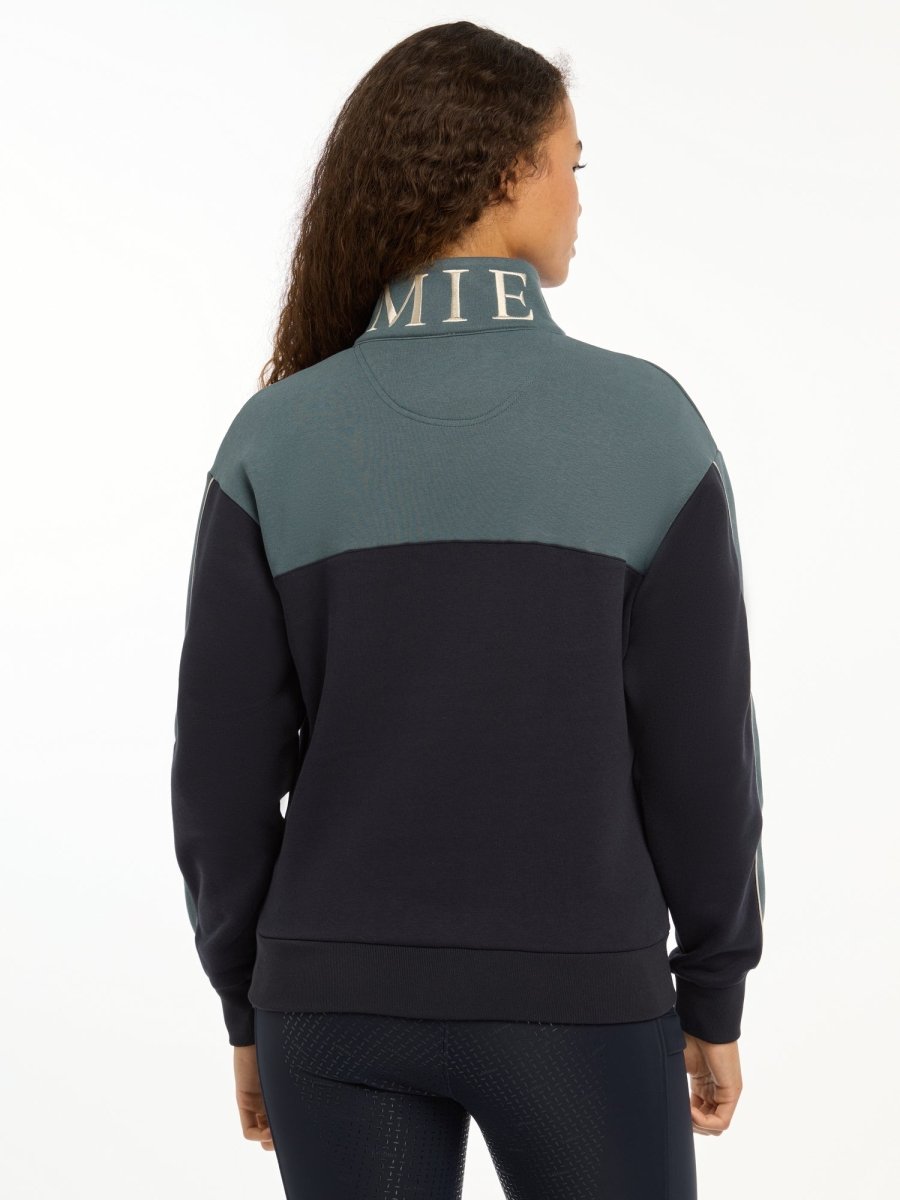 LeMieux AW24 Ladies Kali Quarter Zip Sweat - Petrol/Blue - UK 6