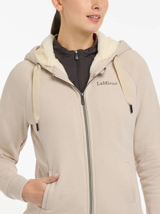 LeMieux AW24 Ladies Leia Lined Hoodie - Stone - UK 6