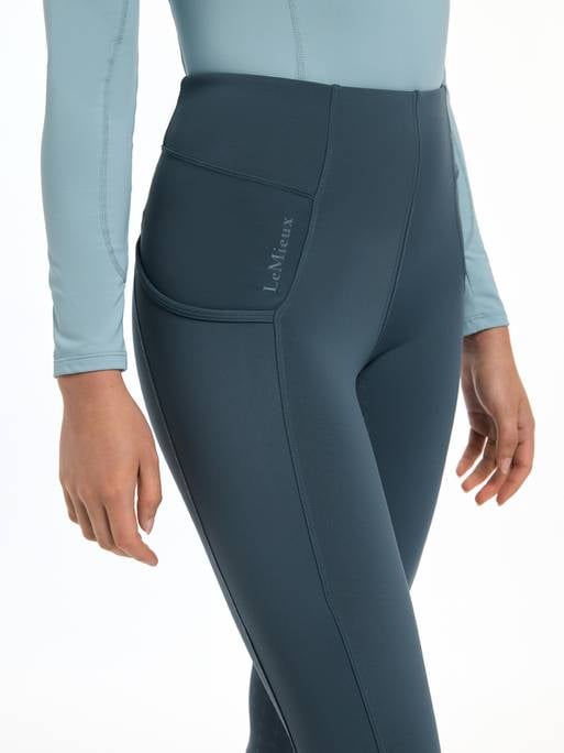 LeMieux AW24 Ladies Naomi Pull On Breeches - Petrol - UK 6