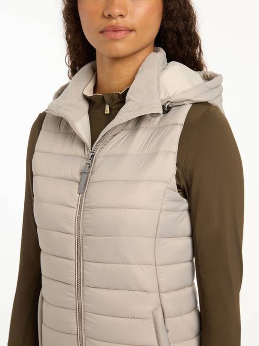 LeMieux AW24 Ladies Tilly Hooded Puffer Gilet - Ash - UK 6