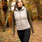 LeMieux AW24 Ladies Tilly Hooded Puffer Gilet - Ash - UK 6