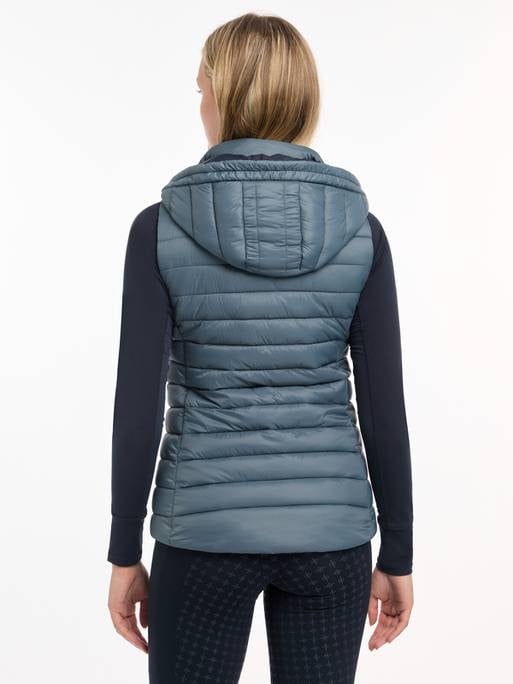 LeMieux AW24 Ladies Tilly Hooded Puffer Gilet - Ash - UK 6