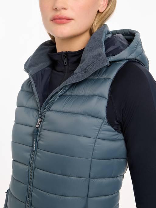 LeMieux AW24 Ladies Tilly Hooded Puffer Gilet - Ash - UK 6