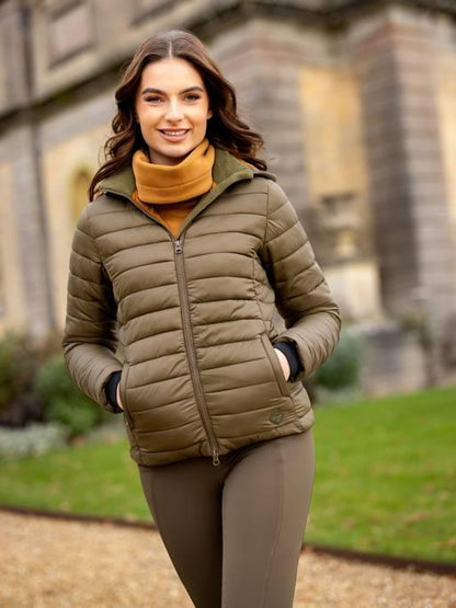 LeMieux AW24 Ladies Tilly Hooded Puffer Jacket - Ember - UK 6