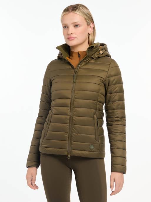 LeMieux AW24 Ladies Tilly Hooded Puffer Jacket - Ember - UK 6