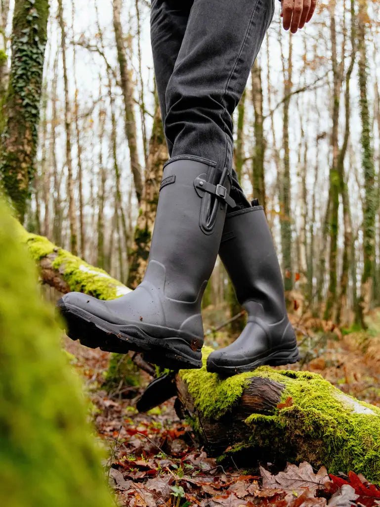 LeMieux AW24 Mens Ultra Stride Wellington Boots - Black - UK 7