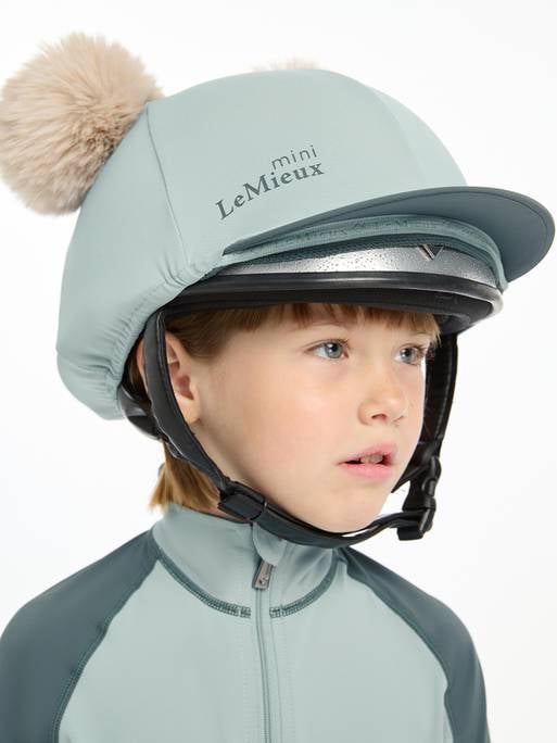 LeMieux AW24 Mini Double Pom Hat Silk - Glacier - One Size