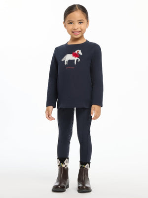 LeMieux AW24 Mini Jessie Long Sleeve Top - Ginger - 3 - 4 years