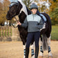 LeMieux AW24 Young Rider Kate Quarter Zip - Ash/Stone - 7 - 8 years