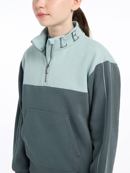 LeMieux AW24 Young Rider Kate Quarter Zip - Petrol/Glacier Blue - 7 - 8 years