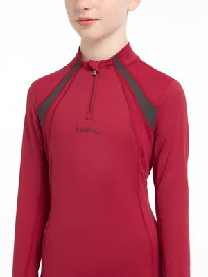 LeMieux AW24 Young Rider Mia Mesh Base Layer - Ember - 7 - 8 years