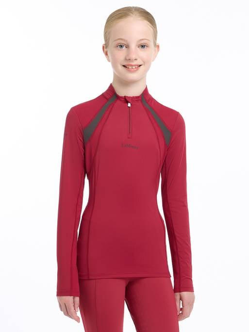 LeMieux AW24 Young Rider Mia Mesh Base Layer - Ginger - 7 - 8 years