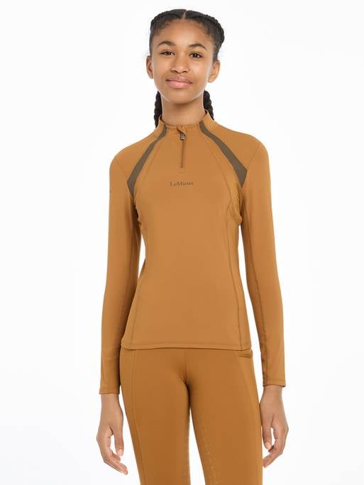 LeMieux AW24 Young Rider Mia Mesh Base Layer - Petrol - 7 - 8 years