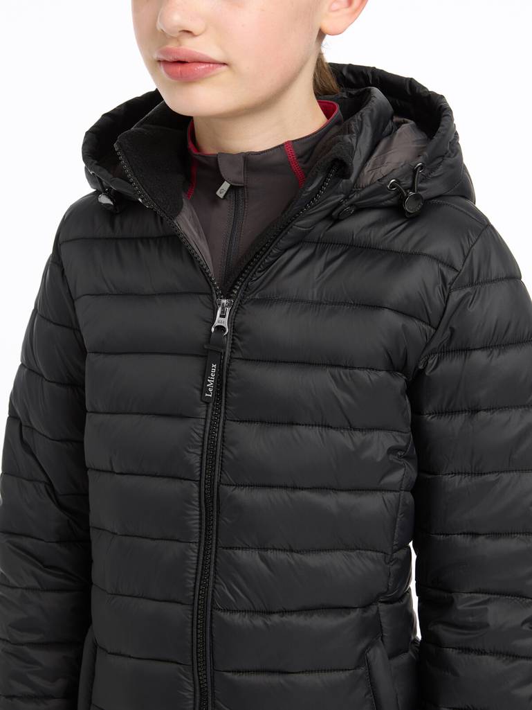 LeMieux AW24 Young Rider Milly Puffer Jacket - Black - 07 - 08 Years