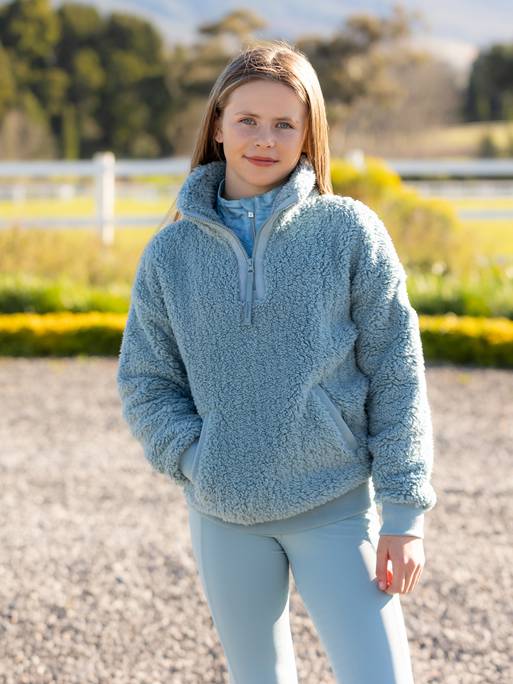 LeMieux AW24 Young Rider Tia Teddy Fleece - Ash - 7 - 8 years