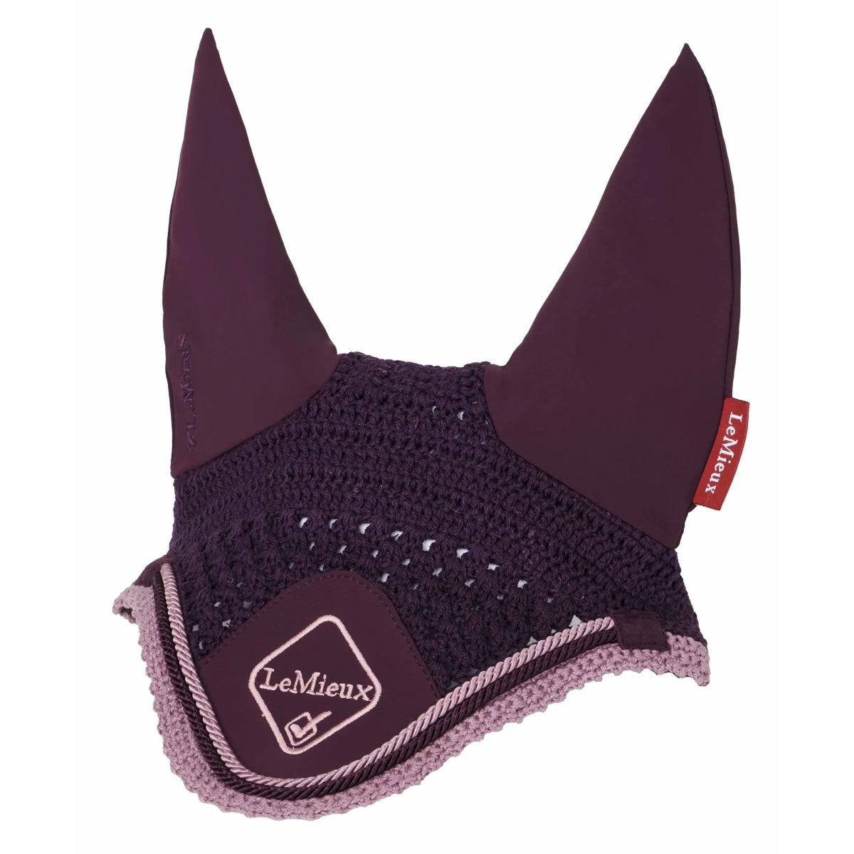 LeMieux Classic Lycra Fly Hood - Fig - Large