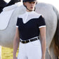 LeMieux Emily Short Sleeve Show Shirt - Navy - UK 14