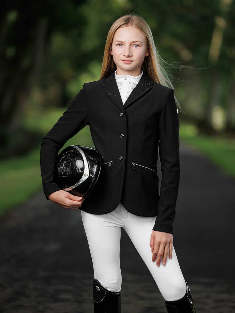 LeMieux Junior Pro Show Jacket SS24 - Black - 07 - 08