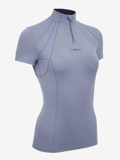 LeMieux SS24 Mia Mesh Short Sleeve Base Layer - Jay Blue - UK06