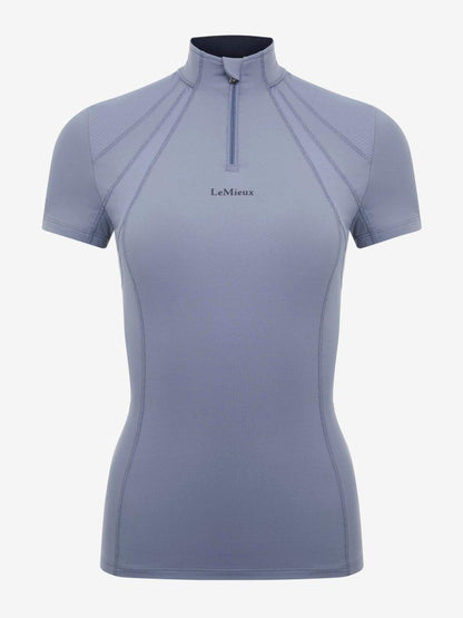 LeMieux SS24 Mia Mesh Short Sleeve Base Layer - Jay Blue - UK06