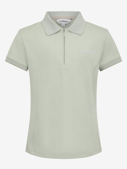 LeMieux SS24 Young Rider Polo Shirt - Pistachio - 7-8 years