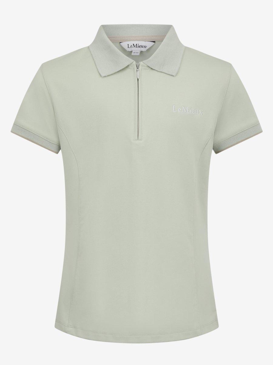 LeMieux SS24 Young Rider Polo Shirt - Apricot - 7-8 years