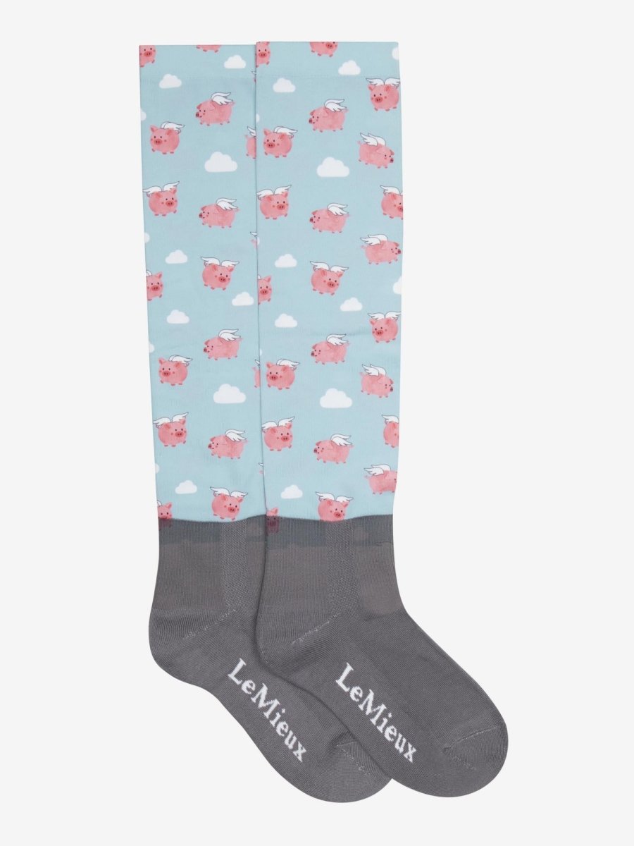 LeMieux SS25 Footsie Socks Flying Pigs - Flying Pigs - Adult