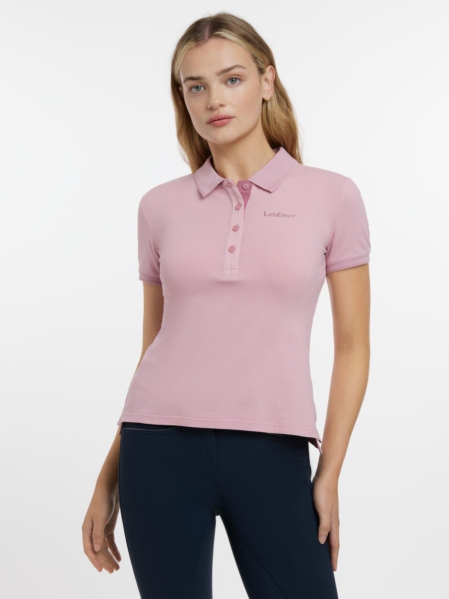 LeMieux SS25 Ladies Classique Polo Shirt - Blossom - UK 6