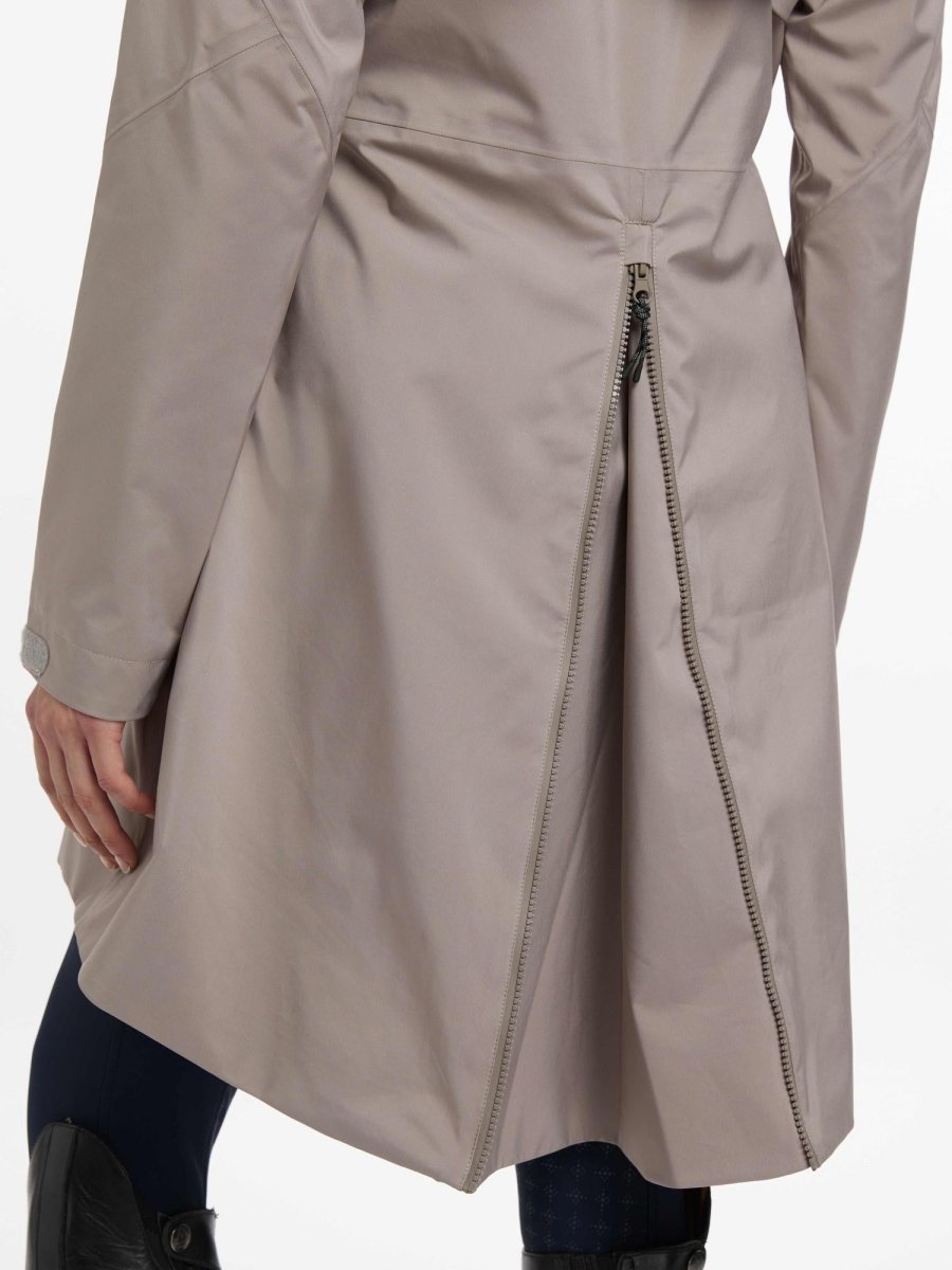 LeMieux SS25 Ladies Grace Long Rain Jacket - Pecan - UK 10