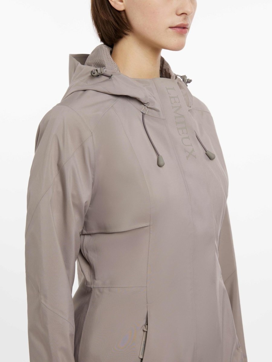 LeMieux SS25 Ladies Grace Long Rain Jacket - Pecan - UK 10