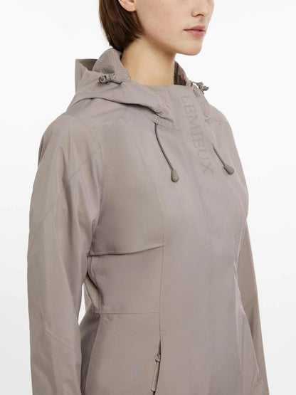 LeMieux SS25 Ladies Grace Long Rain Jacket - Pecan - UK 10