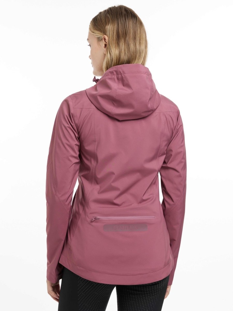 LeMieux SS25 Ladies Isla Short Waterproof Jacket - Rosewood - UK 10