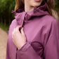 LeMieux SS25 Ladies Isla Short Waterproof Jacket - Rosewood - UK 10