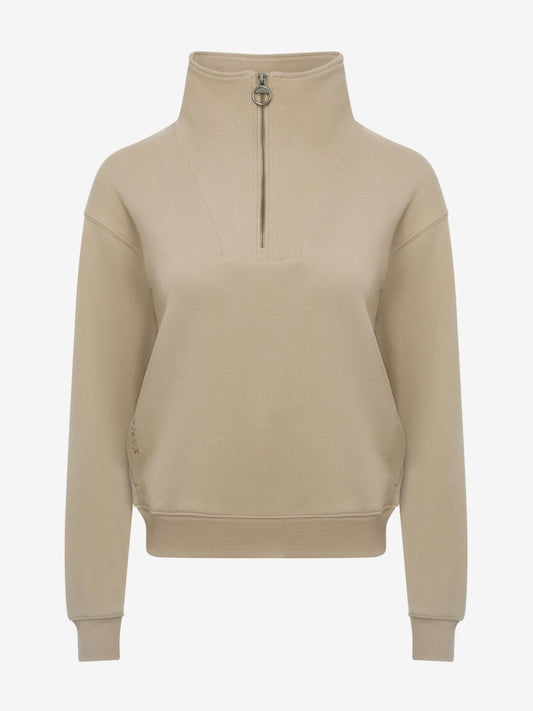 LeMieux SS25 Ladies Keira Quarter Neck Sweat - Almond - UK 6