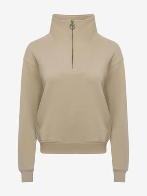 LeMieux SS25 Ladies Keira Quarter Neck Sweat - Almond - UK 6