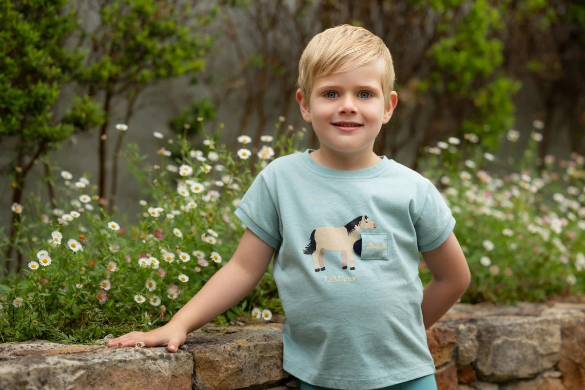 LeMieux SS25 Mini Alex Tee - Aqua - 3 - 4 Years