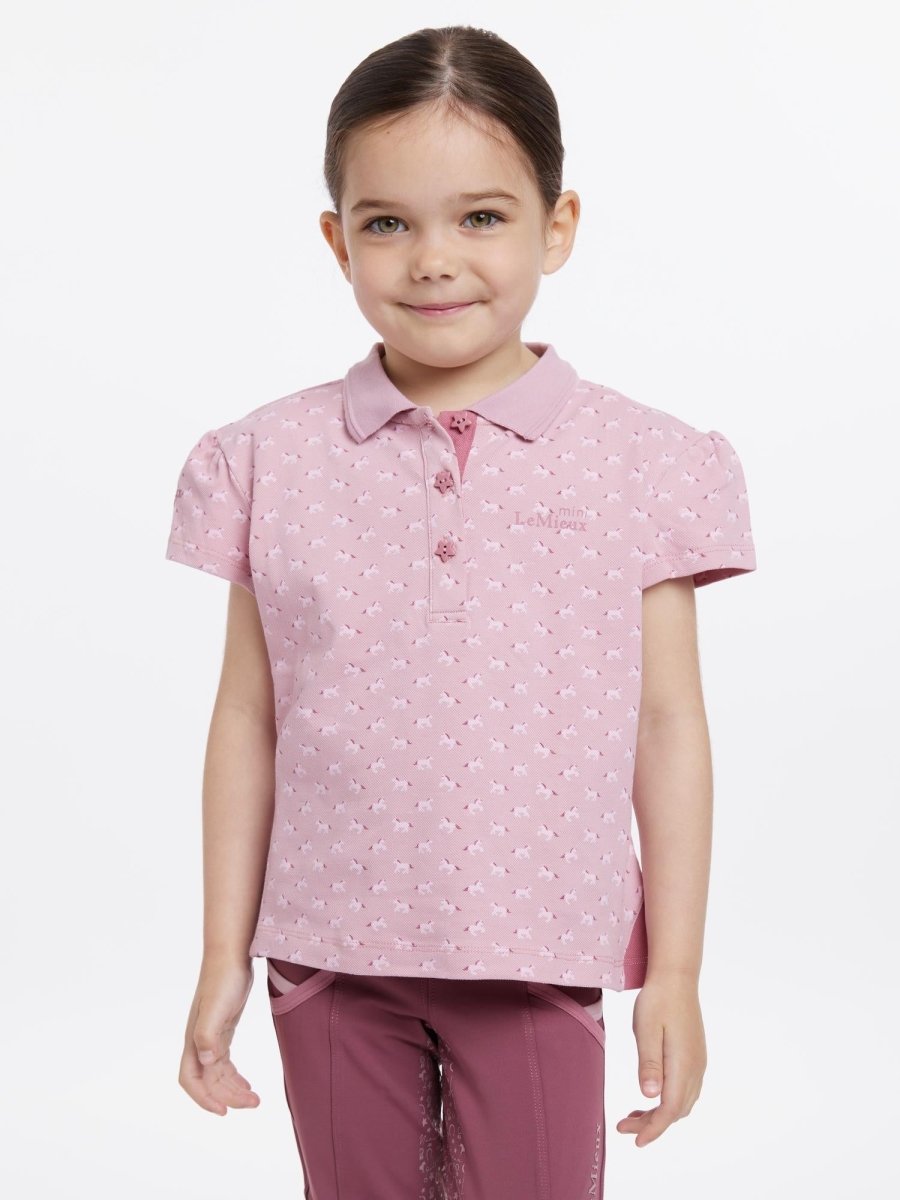 LeMieux SS25 Mini Polo Shirt - Blossom - 3 - 4 Years