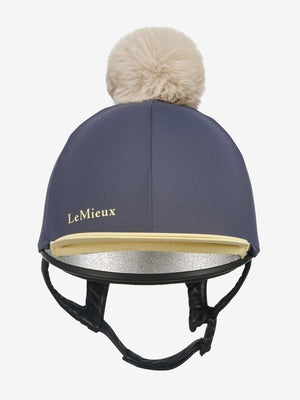 LeMieux SS25 Pom Hat Silk - Dusk Blue - One Size