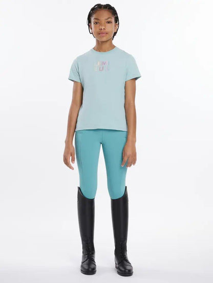 LeMieux SS25 Young Rider Arianna T-Shirt - Almond - 7 - 8 Years