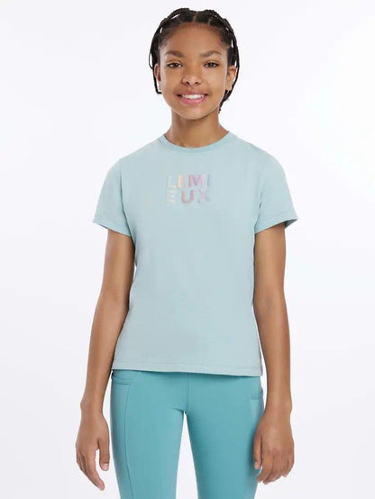 LeMieux SS25 Young Rider Arianna T-Shirt - Aqua - 7 - 8 Years