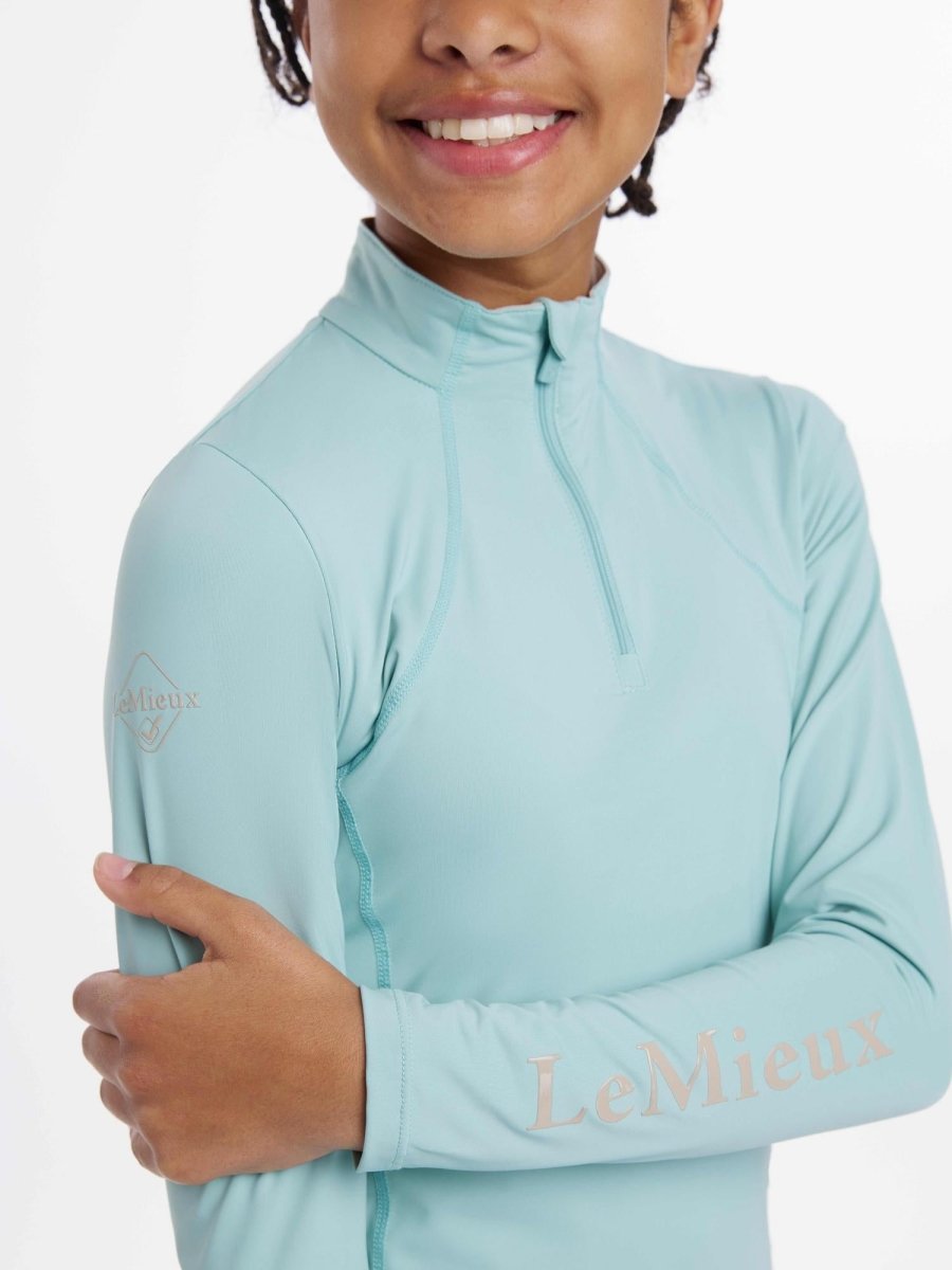 LeMieux SS25 Young Rider Base Layer - Aqua - 11 - 12 years