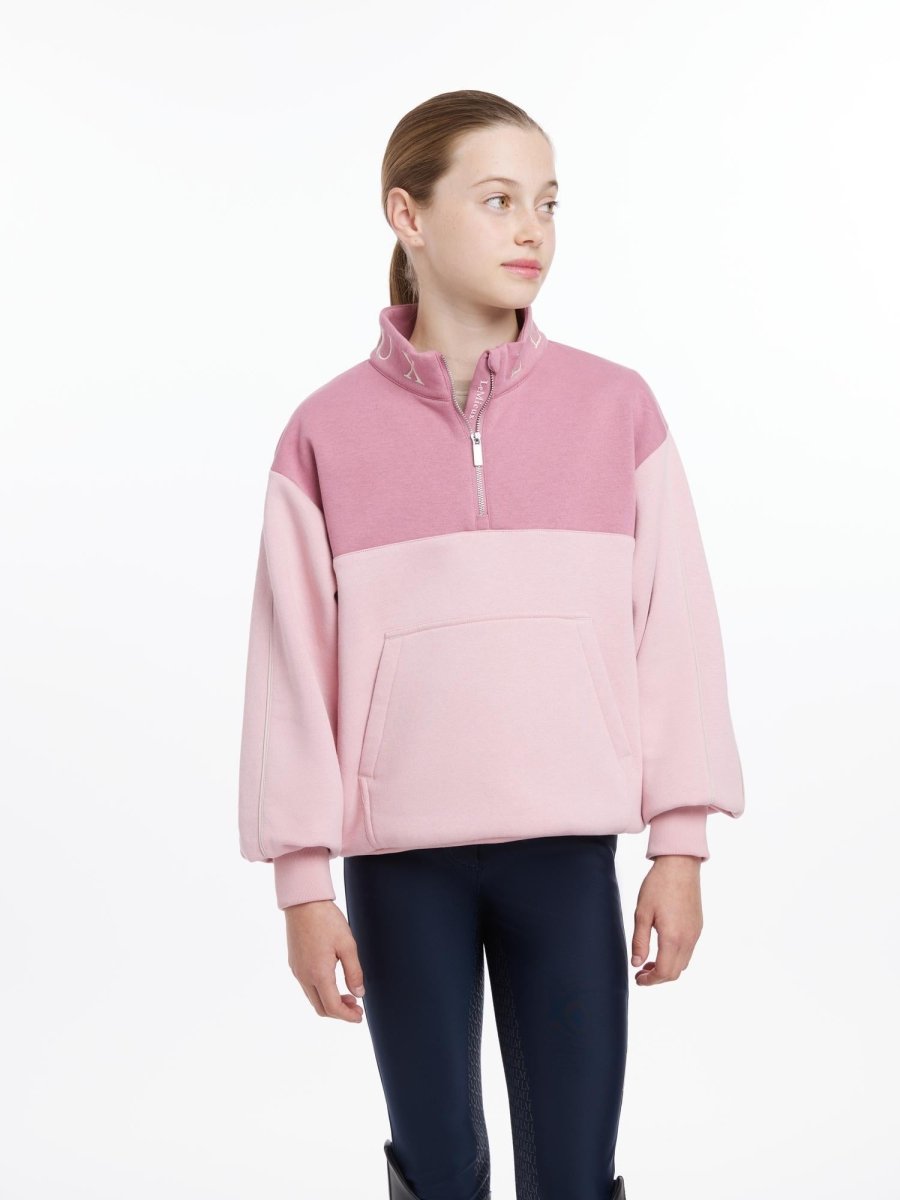 LeMieux SS25 Young Rider Kate Quarter Zip - Blossom - 11 - 12 years