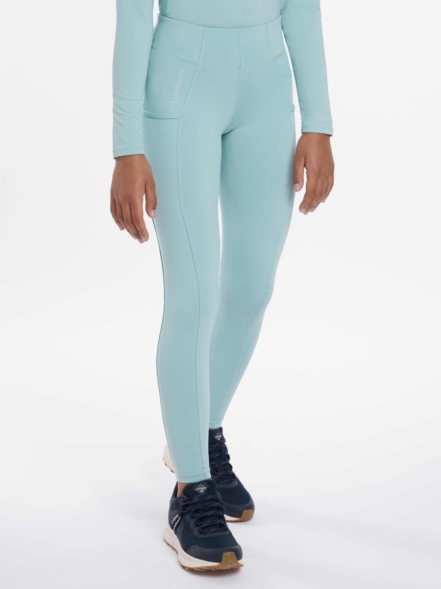 LeMieux SS25 Young Rider Orla Pull Ons - Aqua - 11 - 12 years