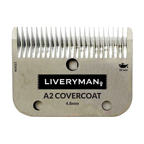 Liveryman Replacement Clipper Blade Set - Cutter and Comb - A2 Cover Coat - 4.8mm - 