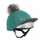 My LeMieux Luxury Pom Pom Hat Silk - Peacock - 