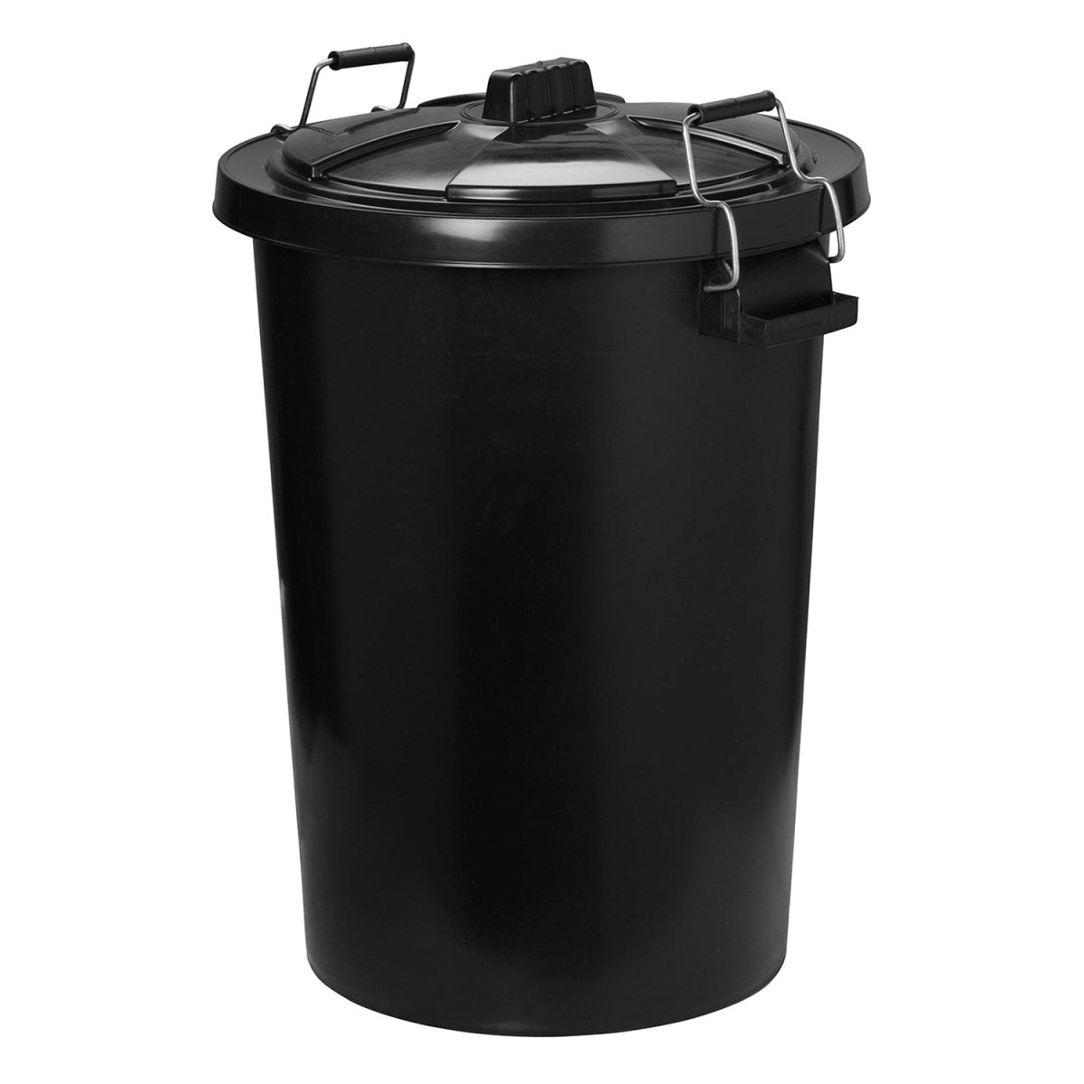 Prostable Dustbin C/W Locking Lid - Black - 90Lt