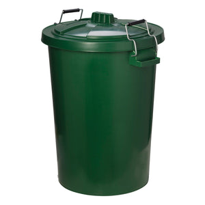 Prostable Dustbin C/W Locking Lid - Green - 90Lt